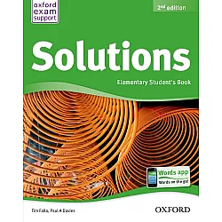 Solutions Elementary Student's Book (2nd Edition) / Английски език - ниво A1: Учебник