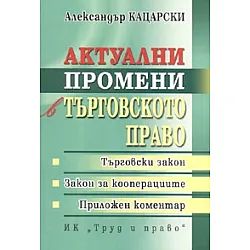 Актуални промени в търговското право