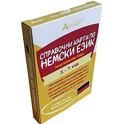 Справочни карти по немски език за 5. до 7. клас. Учебна програма 2025/2026 (Атласи)