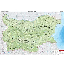 Стенна карта на България. Селско стопанство (1:360 000, винил)