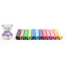 KIDEA Jumbo цветни моливи 12 цв. Мечета