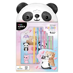 KIDEA Animals комплект молив, цв.моливи и гуми