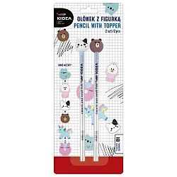 Коте - Мечка комплект 2 бр. молив HB с фигурка