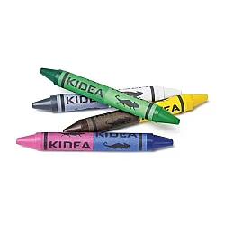 KIDEA Jumbo двувърхи восъчни пастели 8 бр./16 цв.