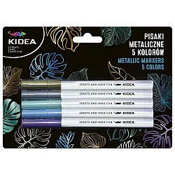 KIDEA маркери 5 цв. Металикови цветове
