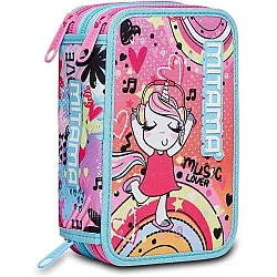 MITAMA Music Lover несесер с 3 ципа, ПЪЛЕН