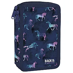 BackUp DW 88 Horses несесер с 2 ципа, ПЪЛЕН