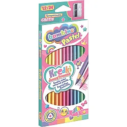 Цветни моливи двувърхи 12 бр./ 24 цв. Pastel