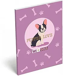 WE LOVE DOGS - PUPS тефтерче А7