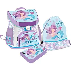 LIZZY CARD MERMAID Sweet комплект 3 в 1 - раница, несесер, спортна торба