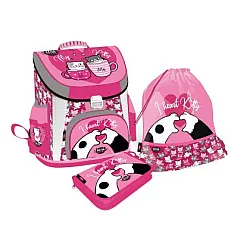 LIZZY CARD KITTOK Heart Kitty комплект 3 в 1 - раница, несесер, спортна торба