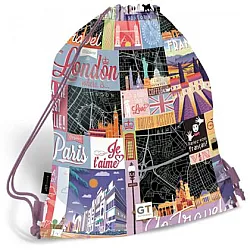 GO TRAVEL BLACK MAP спортна торба