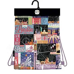 GO TRAVEL BLACK MAP спортна торба