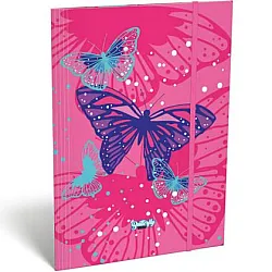 PINK BUTTERFLY папка с ластик