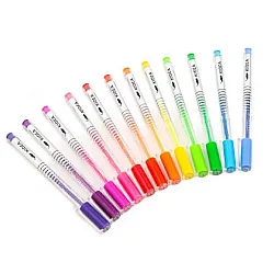 KIDEA гел химикалки 12 цв. FLUO