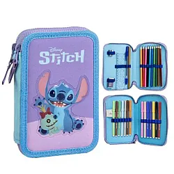 STITCH несесер с 2 ципа, ПЪЛЕН