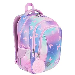 St. Right Pink Butterflies ученическа раница