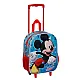 MICKEY House 3D малка раница с колела