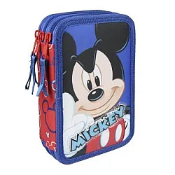 MICKEY несесер с 3 ципа, зареден  с пособия