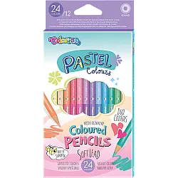 Цветни моливи Colorino пастелни цветове 24 цвята