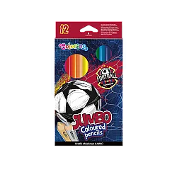 Цветни моливи Jumbo Football Colorino