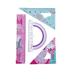 Геометричен комплект 4 части Hello Kitty Pastel
