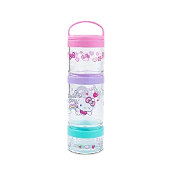 Кутия за храна с отделения и дръжка Hello Kitty Pastel
