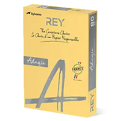 Копирна хартия REY Adagio, A4, 80 г, наситен цвят Buttercup (02), пакет 500 л.