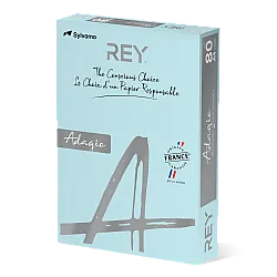 Копирна хартия REY Adagio, A4, 80 г, пастелен цвят Sky Blue (86), пакет 500 л.