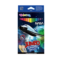 Цветни моливи Jumbo Nasa Colorino