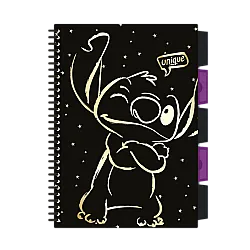 Тетрадка B5 със спирала - 100 м.кв. - Stitch GOLD - 1