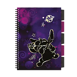 Тетрадка B5 със спирала - 100 м.кв. - Stitch GOLD - 2