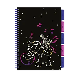 Тетрадка B5 със спирала - 100 м.кв. - Stitch GOLD - 3