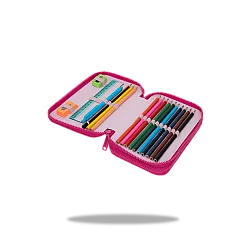 Ученически несесер с пособия COOLPACK - JUMPER 2 - Hello Kitty Pink