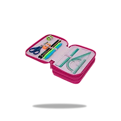 Ученически несесер с пособия Coolpack - Jumper 3 - Hello Kitty Pink