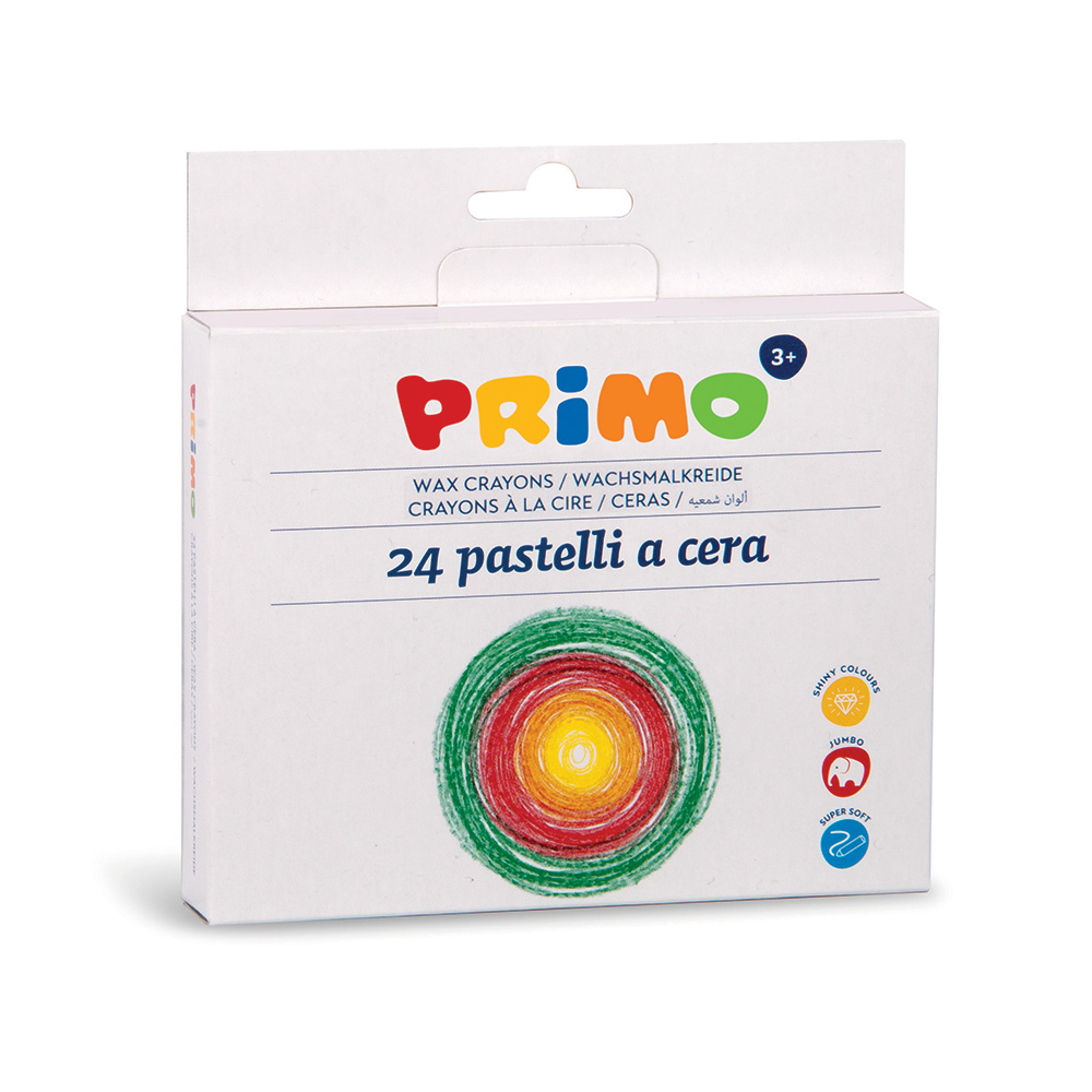 Пастел восъчен Jumbo, 24 цвята Ø 10,5 x 98 мм