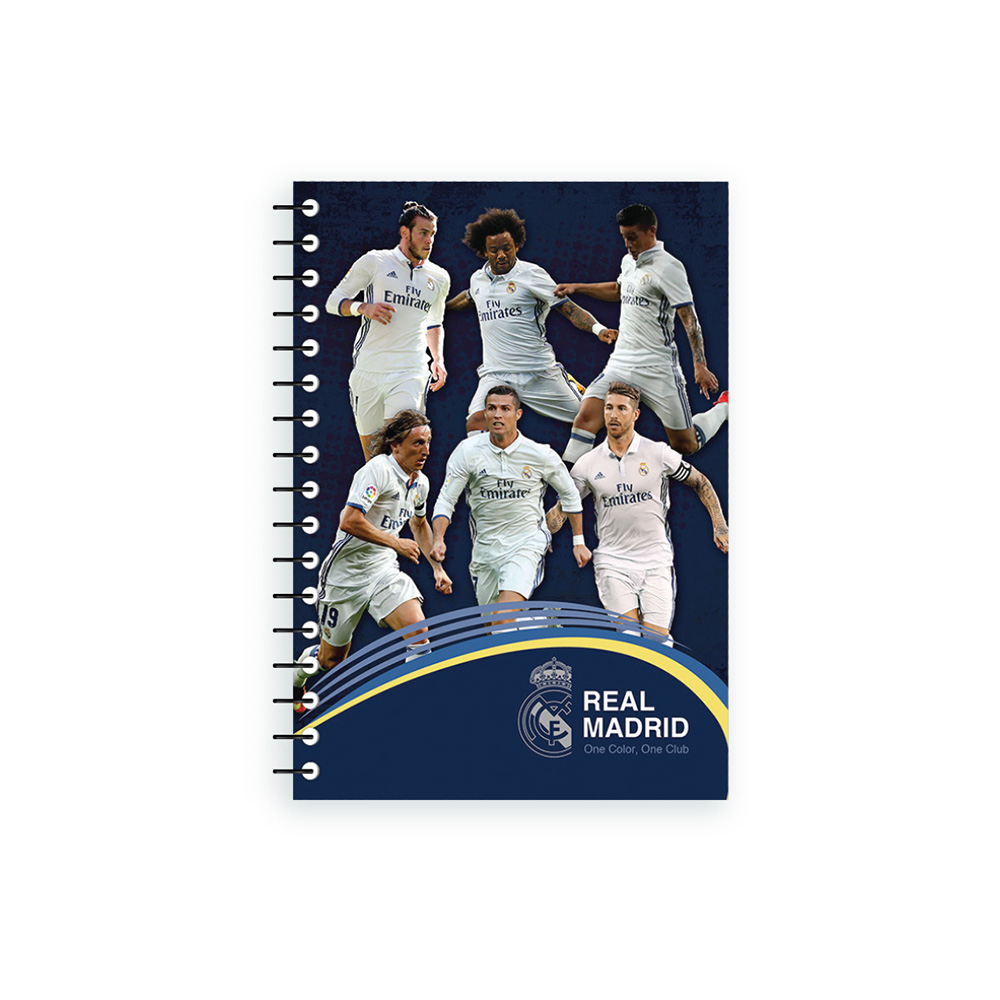 Тетрадка Real Madrid спирала 64 л., 2 теми 17х25 см