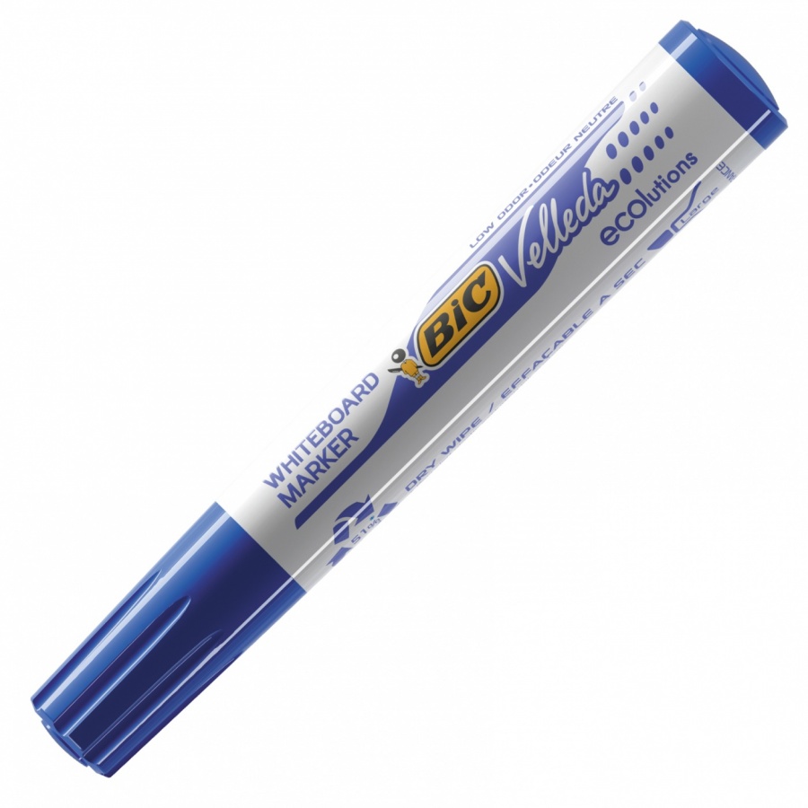 Маркер за бяла дъска BIC Eco Velleda 1701 объл връх, 1.5 мм, син
