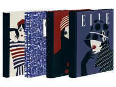 Папка 2 ринга Elle, 45 мм, А4, картон объл гръб
