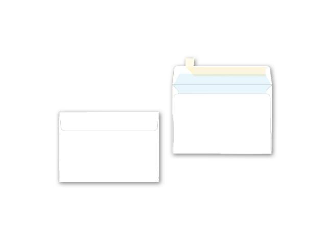 Плик DL, ляв проз., 110х220, бял с лента, 80 г/м2, FSC