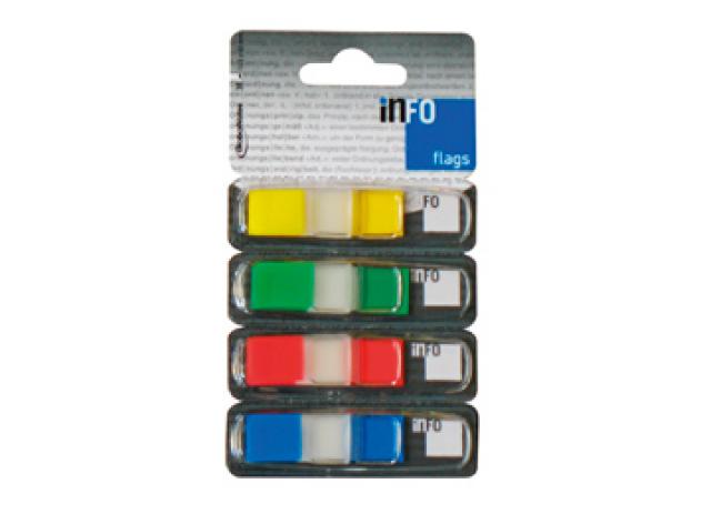 Индекси лепящи неон паус flags, 4 цв.x 36 л., 12.5x43 мм