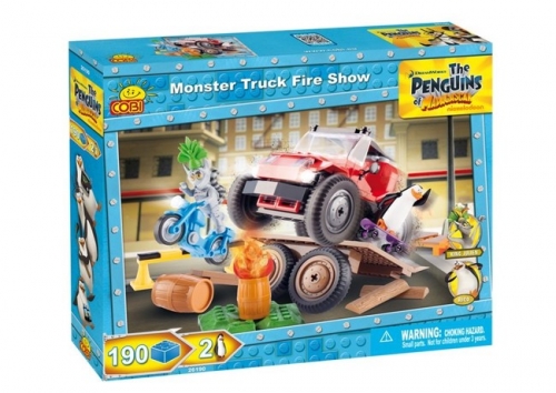 COBI THE PENGUINS OF MADAGASCAR Конструктор Камион чудовищни гуми 190ч.