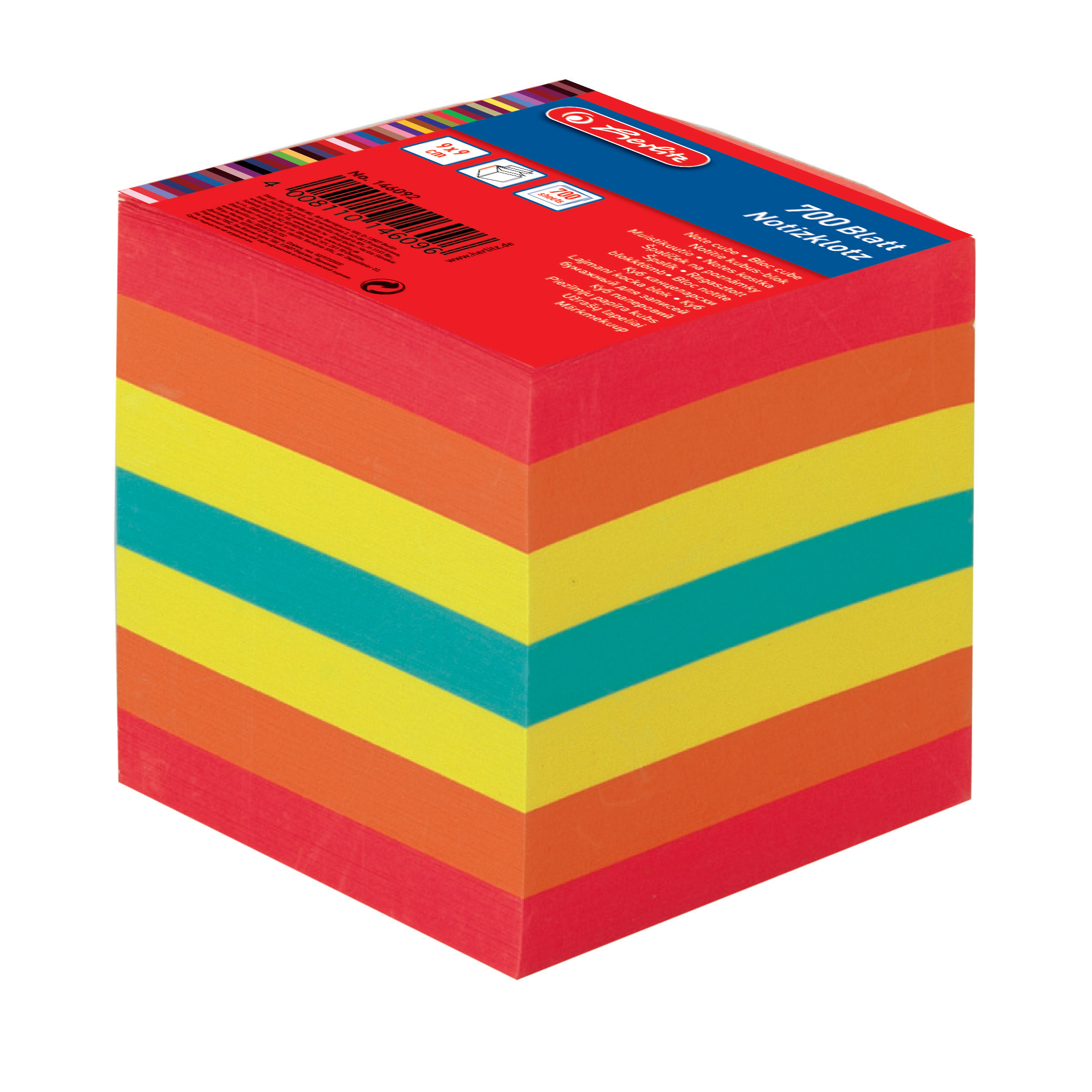 HERLITZ КУБЧЕ С ЦВЕТНИ ЛИСТЧЕТА