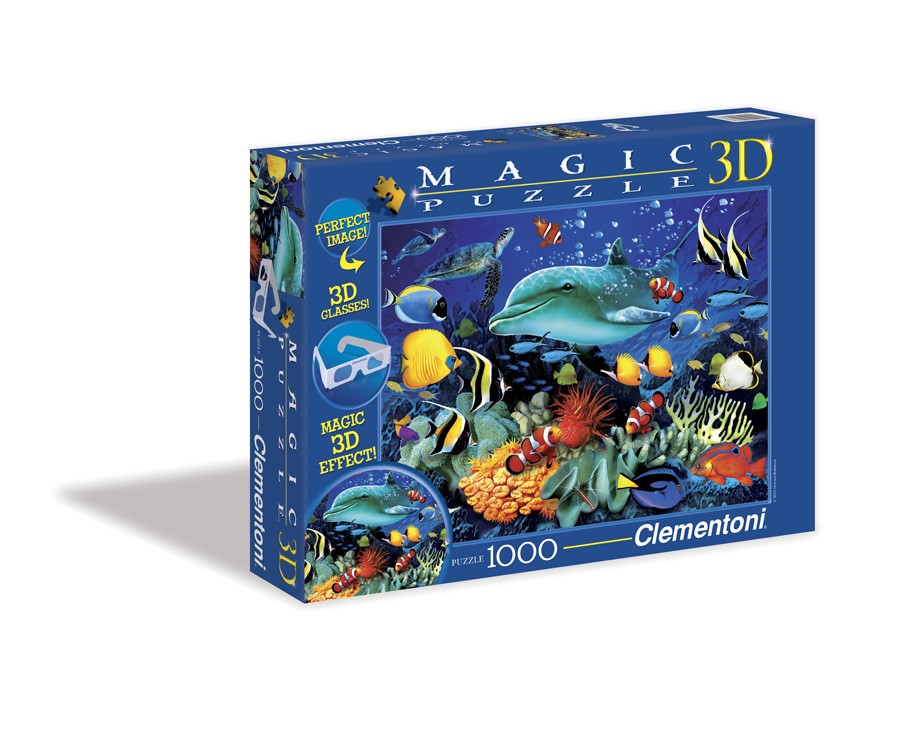 3D пъзел Делфини