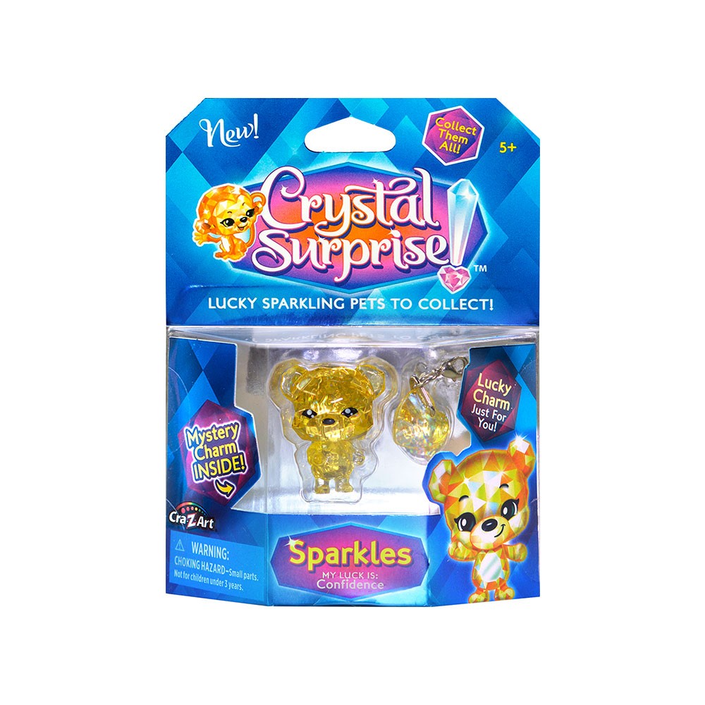 CRYSTAL SURPRISE Блестящо животинче с 2 талисманчета