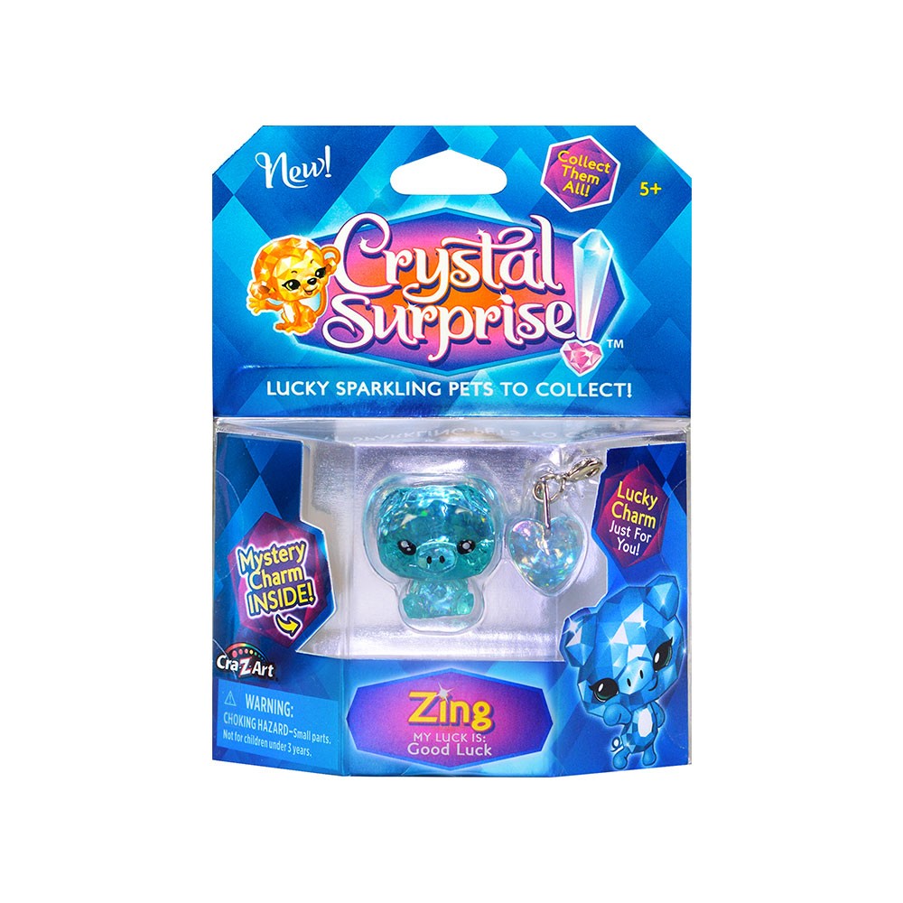 CRYSTAL SURPRISE Блестящо животинче с 2 талисманчета