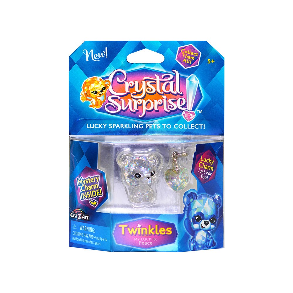 CRYSTAL SURPRISE Блестящо животинче с 2 талисманчета