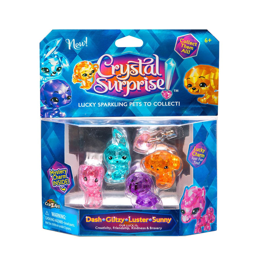 CRYSTAL SURPRISE Блестящи животинчета с 2 талисманчета