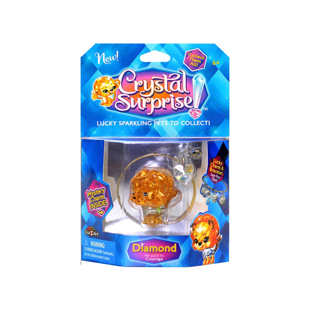 CRYSTAL SURPRISE Блестящо животинче с 2 талисманчета и гривна