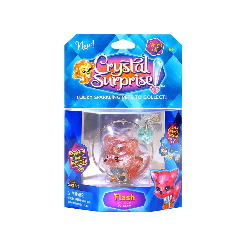 CRYSTAL SURPRISE Блестящо животинче с 2 талисманчета и гривна